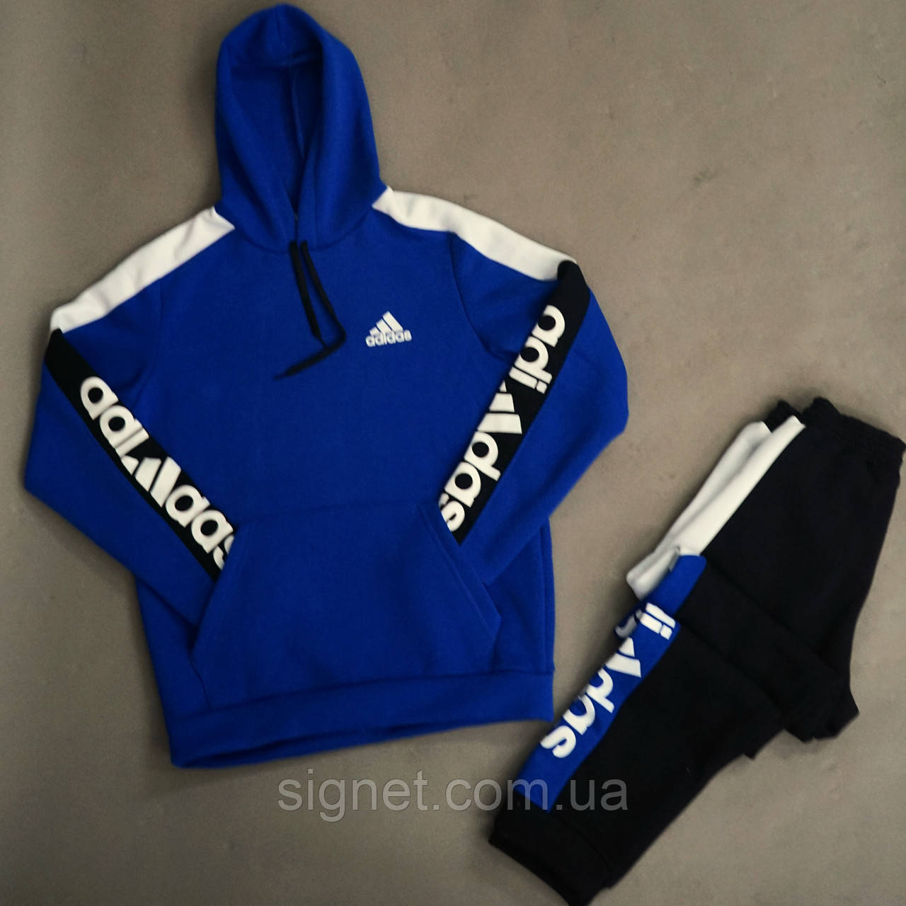 Adidas sweater blue and white 2025