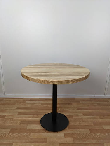 Круглый стол для кафе из натурального дерева от производителя (ID ...