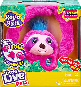 Інтерактивна іграшка лінивець повторюшка Роло Little Live Pets Rollo The Sloth 26274