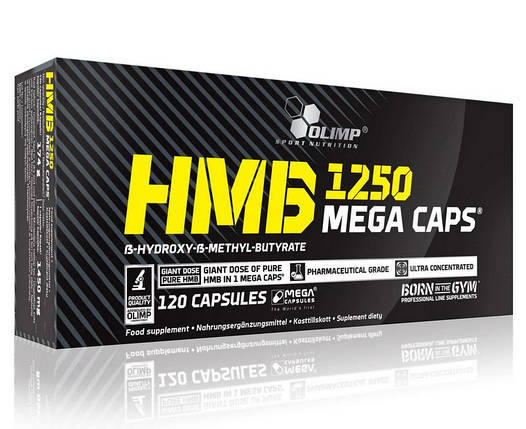 Амінокислота HMB Mega 120 капс Топ продажів, фото 1