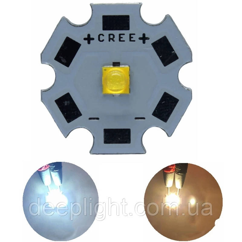 Світлодіод Cree XP-G3 2700K 3000K 4000K 5000K 6500K для ліхтарів фар, світильників 12 14 16 20 мм, фото 1