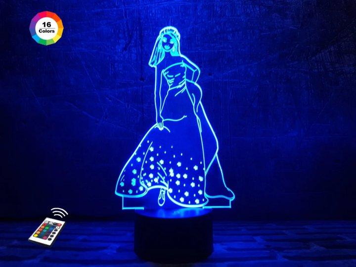 3D нічник "Золошка" (ВОЛІЧНЕ ЗОБРАЖЕННЯ) + пульт ДК + мережевий адаптер + батарейки (3ААА)  3DTOYSLAMP, фото 1