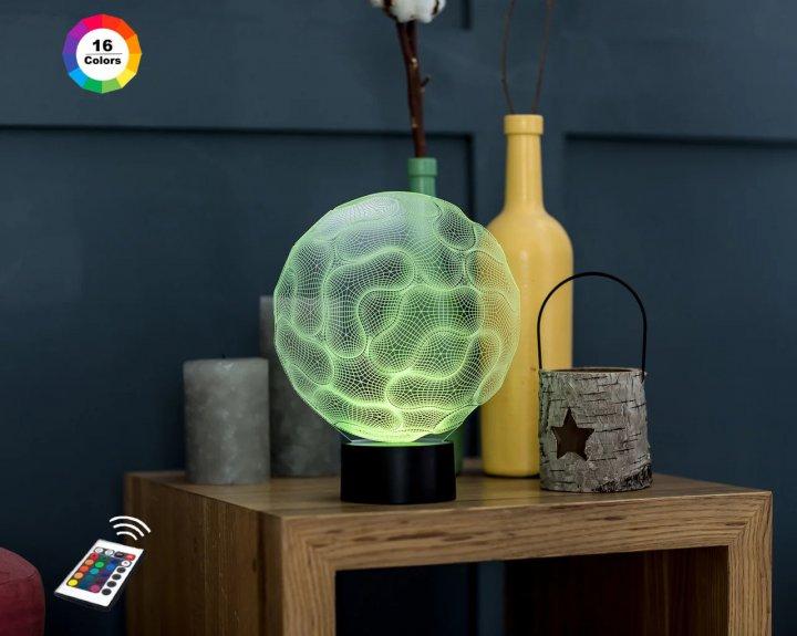 3D нічник "Села" (ВОЛІЧНЕ ЗОБРАЖЕННЯ) + пульт ДК + мережевий адаптер + батарейки (3ААА)  3DTOYSLAMP, фото 1