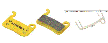 Колодки гальмівні ALHONGA HJ-DS17 Shimano сумісні XTR M965, 966, Saint M800, Hone M601, Deore XT, фото 3