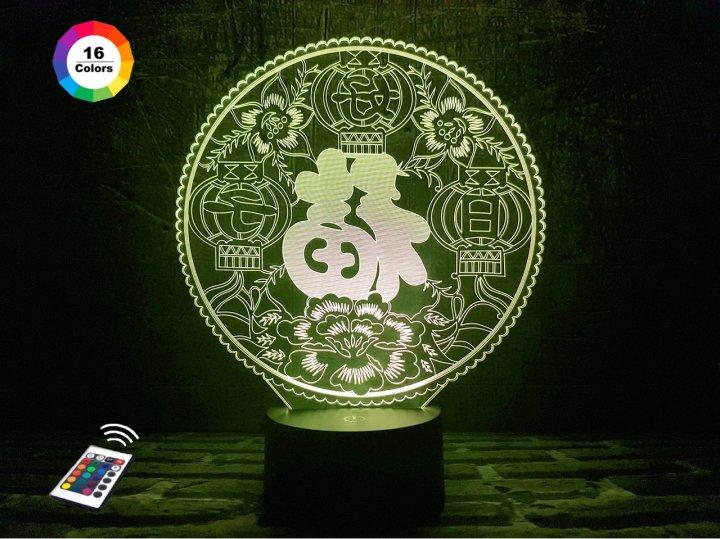 3D нічник "Зобільство" (ВОЛІЧНЕ ЗОБРАЖЕННЯ)+ пульт ДК + мережевий адаптер + батарейки (3ААА)  3DTOYSLAMP, фото 1