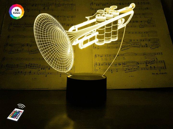 3D нічник "Труба" (ВОЛІЧНЕ ЗОБРАЖЕННЯ)+ пульт ДК + мережевий адаптер + батарейки (3 ААА)  3DTOYSLAMP, фото 1