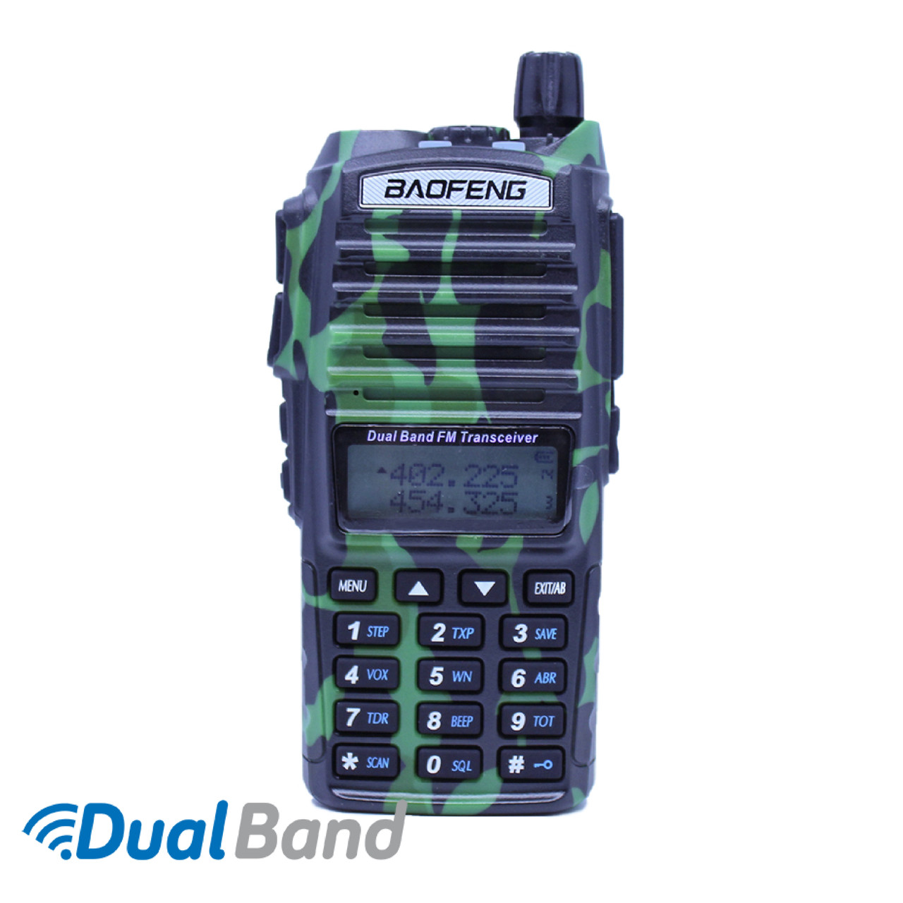 Рація Baofeng UV-82 5W камуфляж + Гарнітура з подвійною кнопкою PTT