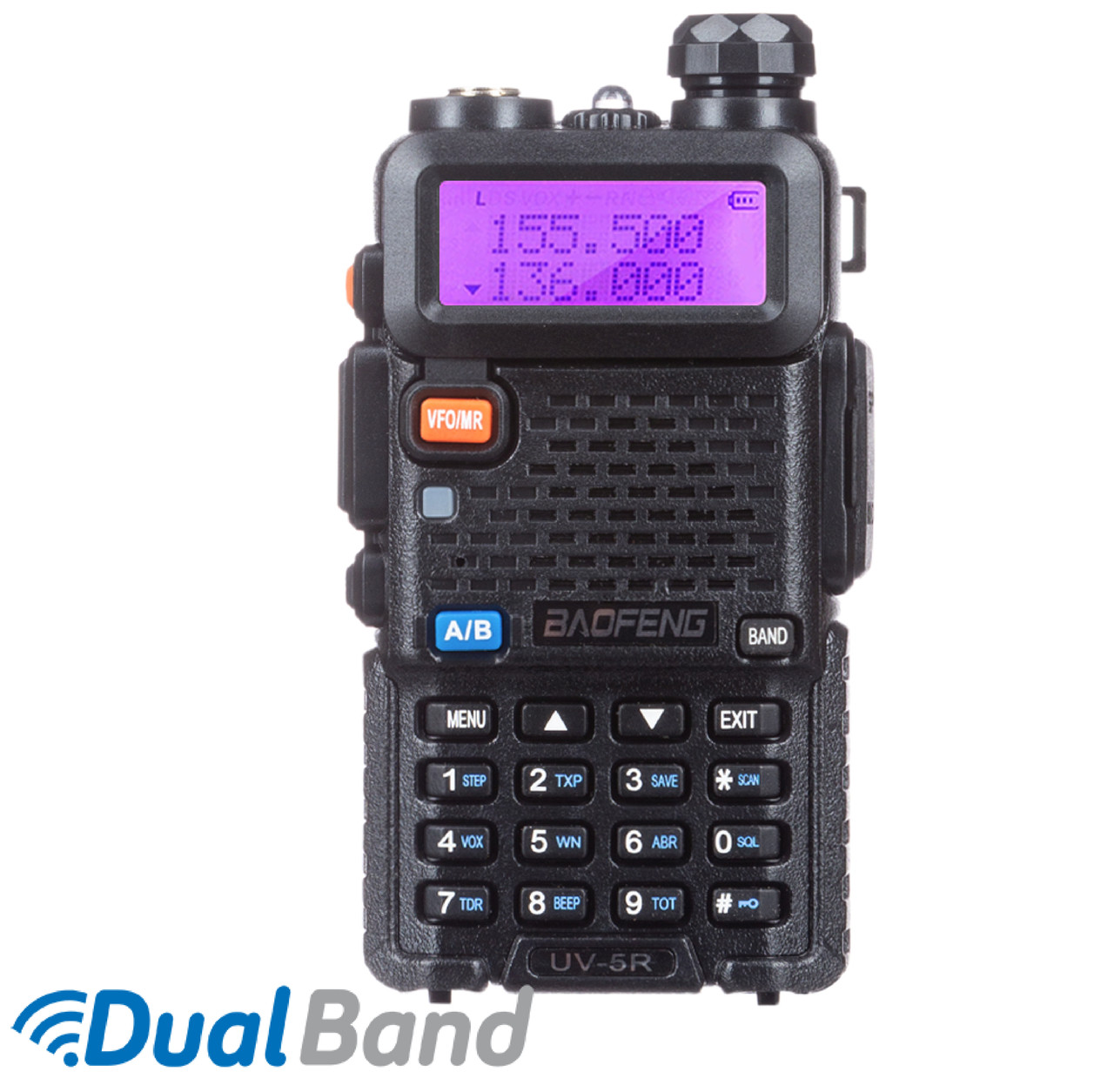Рація Baofeng UV-5R 8 Ватів батарея 2100 mAh + Гарнітура з кнопкою PTT