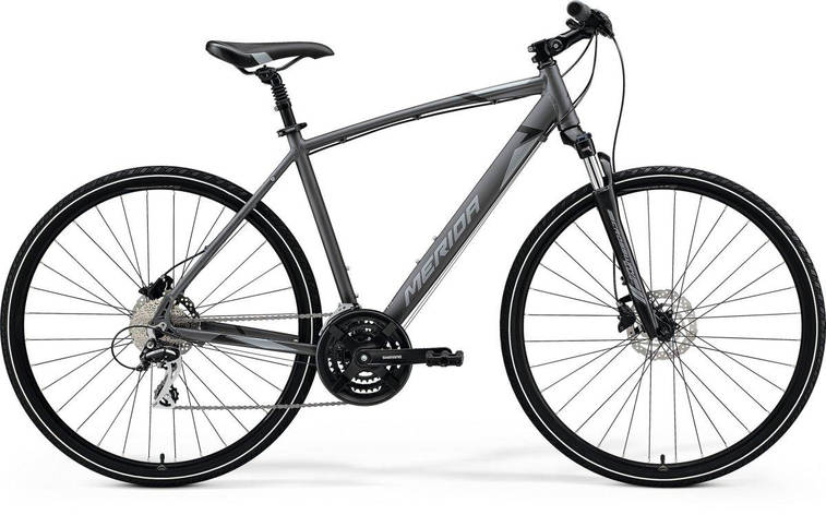 Велосипед MERIDA 2021 CROSSWAY 20-D,M-L(52),SILK ANTHRACITE(GREY/BLACK), фото 2