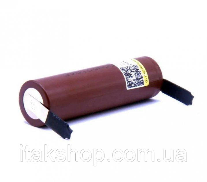 Високострумовий акумулятор 18650 LG HG2 3000 mAh 3.7 V 20 А під паяння, фото 1