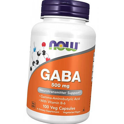 Габа NOW GABA 750 mg 100 кап, фото 2