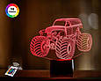 3D нічник "Автомобіль 38" (ВОЛІЧНЕ ЗОБРАЖЕННЯ) + пульт ДК + мережевий адаптер + батарейки (3ААА)  3DTOYSLAMP, фото 6