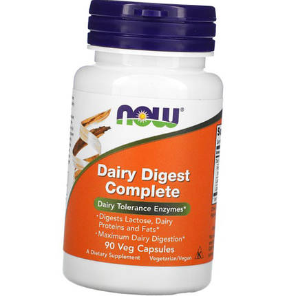 Ферменти NOW Dairy Digest Complete 90 капс, фото 2