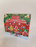 Новорічна коробка для цукерок Новорічний Саквояж червоний 1500-2000 г. Н30, фото 3