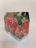 Новорічна коробка для цукерок Новорічний Саквояж червоний 1500-2000 г. Н30, фото 5