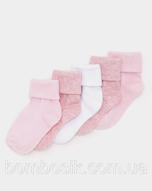 Шкарпетки для дівчинки Dunnes набір 5 пар, 0-6м (11-14), фото 1