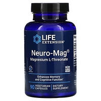 Neuro-Mag L-Threonate / Магний л-треонат, 90 вегетарианских капсул