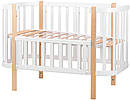 Ліжко Babyroom Місяць (120x60) білий - світлий (натуральний), фото 3