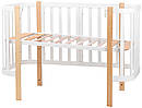 Ліжко Babyroom Місяць (120x60) білий - світлий (натуральний), фото 4