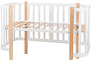 Ліжко Babyroom Місяць (120x60) білий - світлий (натуральний), фото 5