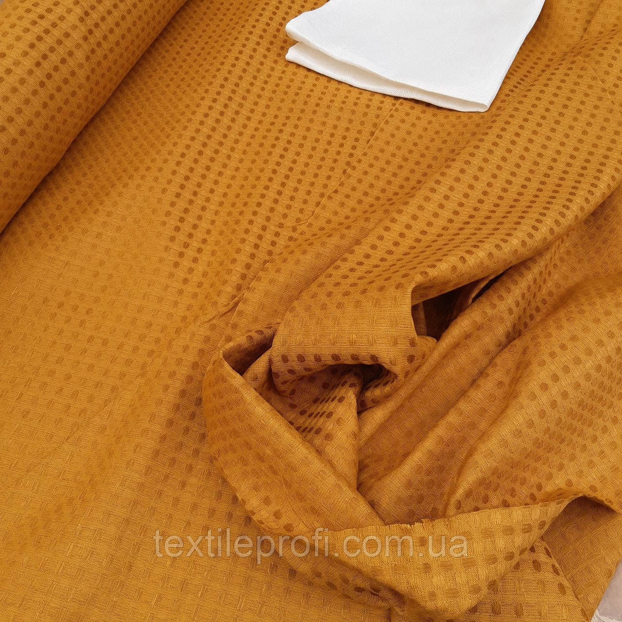 Лляна декоративна жакардова тканина "Зефір" (шир. 215 см), фото 1