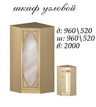Шафа кутова Василина 2000х960х520мм Майстер Форм, фото 4