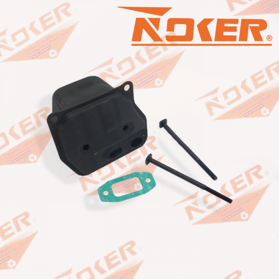 Глушник (болти та прокладка) для бензопилки GL 45/52 к-кт NOKER