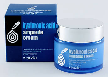Крем для обличчя з гіалуроновою кислотою Zenzia Hyaluronic Acid ampoule cream