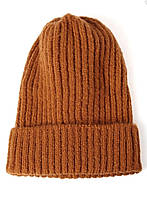 Женская двойная шапка Бини чулок яркая удлиненная теплая подростковая весенняя осенняя спортивная шапочка кірпічний