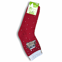 Шкарпетки жіночі махрові теплі Житомир 🍒 зі сніжинками 37-40