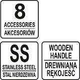 Фартух для гриль процесу з кишенями і інструментами 8 шт. VOREL 99783 (Польща), фото 10
