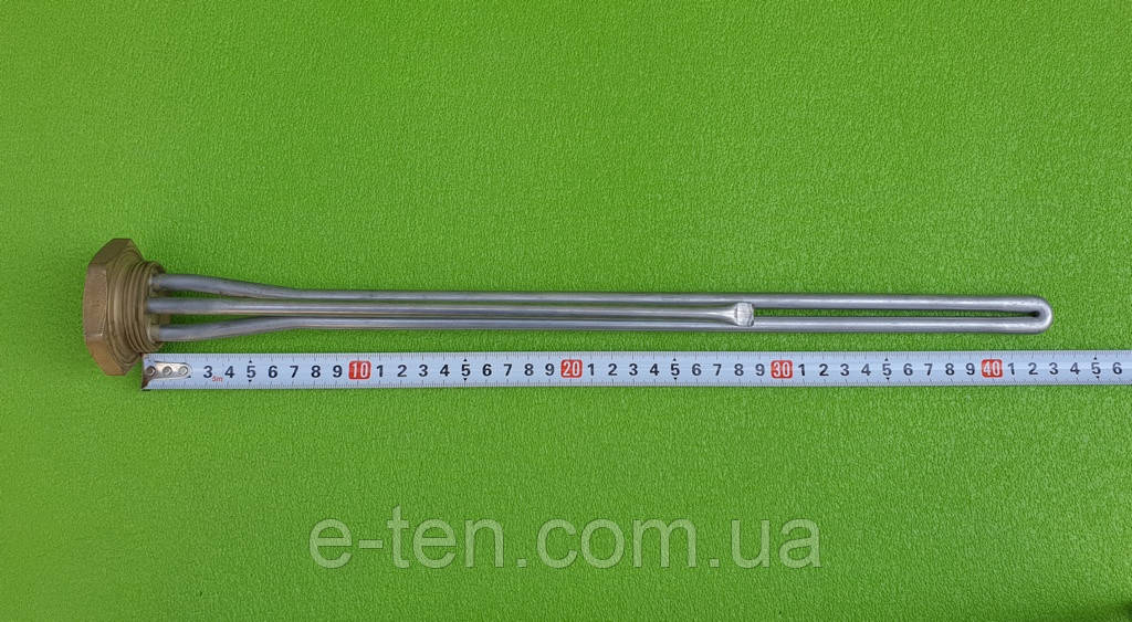 Тен неіржавка KAWAI для чавунної батареї 2500W/220V/Lдовжина=430 мм/на різі 1 1/4" (дюйм із четвертою)
