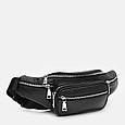 Мужка шкіряна сумка на пояс Ricco Grande K16292bl-black, фото 3