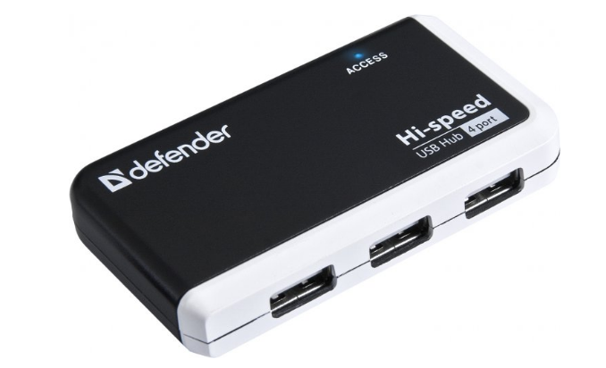 Концентратор (Hub) Defender Quadro Infix 4 порта USB2.0 №83504