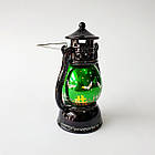 Ліхтар для декору на Хелловін, зелений, 12×8 см, фото 2