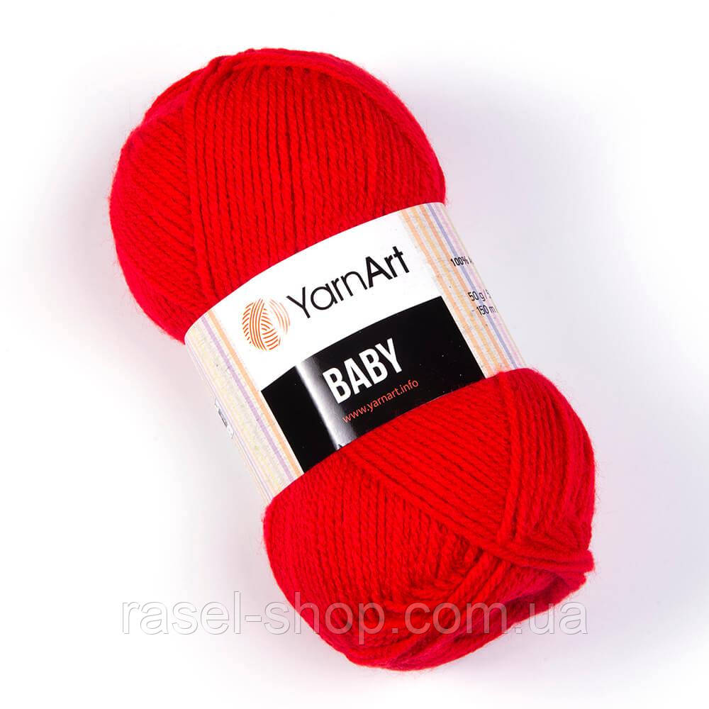 Yarnart Baby №156 красный, фото 1