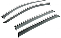 Дефлекторы окон с молдингом из нержавейки для Тойота Рав 4 ( Toyota Rav4 ) 2013 - 2015 000031383
