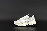 Жіночі Кросівки Adidas Ozweego Reflective "Body White Gray" - "Тілесні Білі Сірі", фото 1