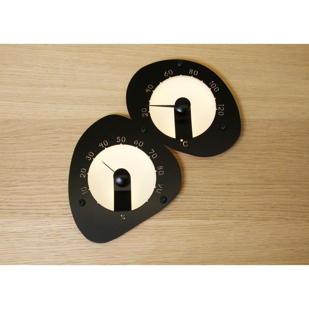 Термогігрометр з підсвічуванням чорний Cariitti, фото 1