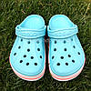 Сабо Crocs Bayaband Clog 39 25-25.5 см Блакитні 205089-4JF-M7/W9 Ice Blue / Melon, фото 5