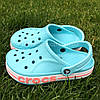 Сабо Crocs Bayaband Clog 39 25-25.5 см Блакитні 205089-4JF-M7/W9 Ice Blue / Melon, фото 3
