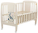 Ліжко Babyroom Жирафик відкидний бік, колеса DJO-01 Бук слонова кістка, фото 3