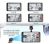 Автомобільний відеорегатор BT100 з сенсорним дисплеїв авторизатор регістратор в машину авто 2 камери, фото 3