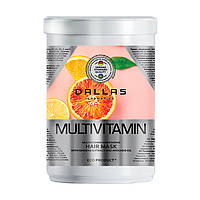 Маска для волос DALAS Multivitamin с комплексом мультивитаминов, экстрактом женьшеня и маслом авокадо 1л