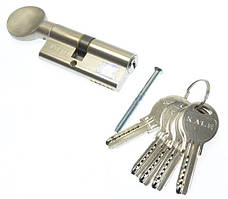 Циліндр Kale 164 SMC 110мм 50/10/50Т ключ/тумблер нікель (Туреччина)