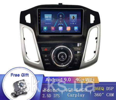 Junsun 4G Android магнітолу для ford focus 3 2012-2017 wifi 4G, 4 ГБ ОЗП + 64 тип В