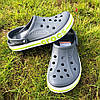 Сабо Crocs Bayaband Clog 44 р 28.4-29 см Сірі з зеленим 205089-0A3-M11/W13 Charcoal, фото 2