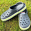Сабо Crocs Bayaband Clog 44 р 28.4-29 см Сірі з зеленим 205089-0A3-M11/W13 Charcoal, фото 3