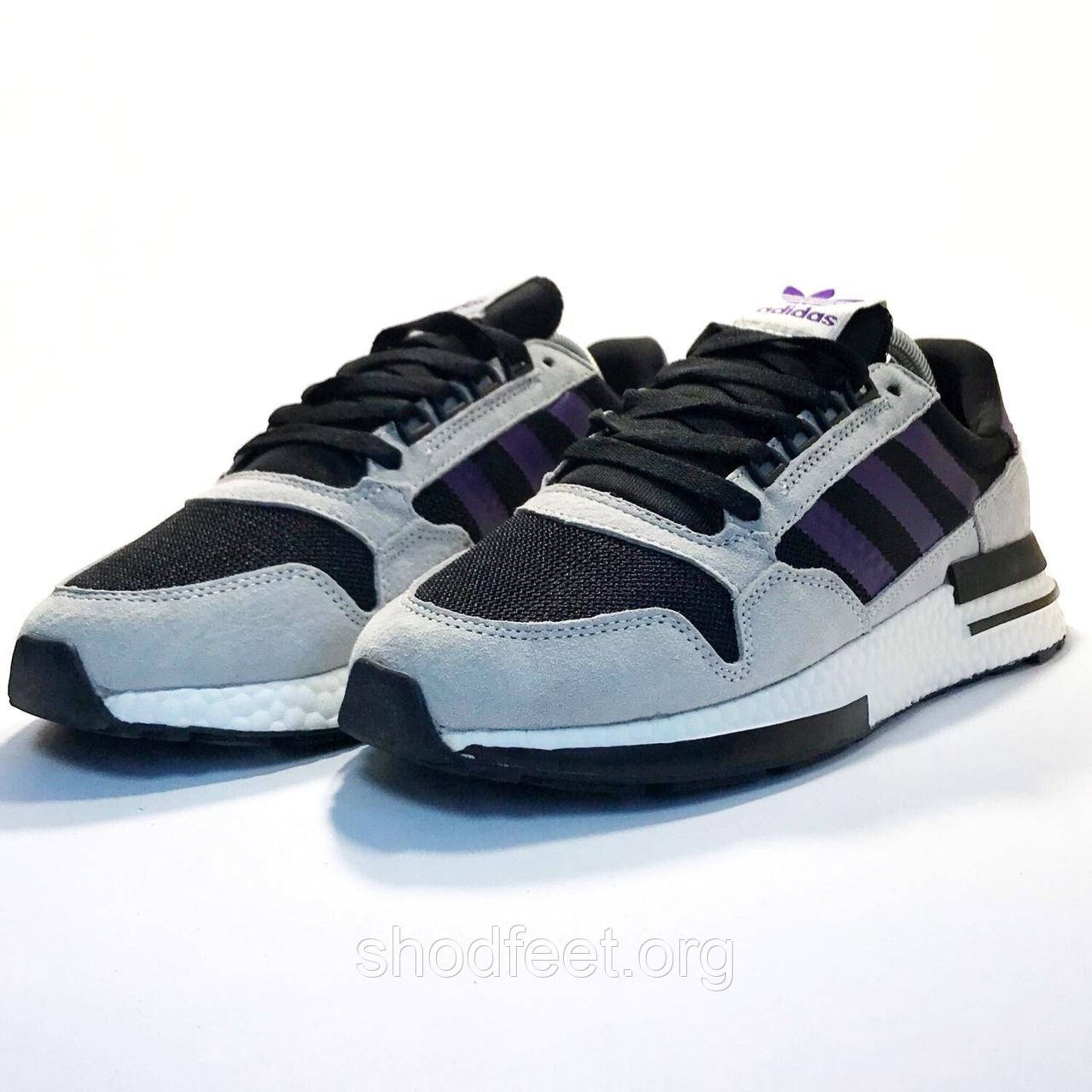 Чоловічі кросівки Adidas ZX 500 White Purple