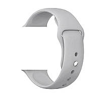 Ремінець браслет для Apple Watch 38mm/40mm/42mm/44mm Series 1/2/3/4 в стилі Sport Band сірий